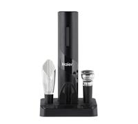 HAIER SERVICE À VIN ÉLECTRIQUE À PILES, AVEC AÉRATEUR ET PROTÈGE-GOUTT