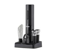 HAIER - Tire Bouchon 5-en-1 - Kit d'ouvre-bouteilles vin, bec verseur et aérateur, coupe-capsule, 2 Bouchons de Vin - Qualité Premium