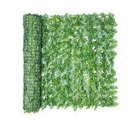 Haies Artificielles,Brise Vue Balcon, Treillis Extensible Pour Décoration De Jardin, Haie Feuillage Artificiel, Clôture Télescopique Extérieure, Clôture De Feuilles De Fleurs Artificielles