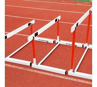 Haies d'entraînement à Hauteur réglable pour l'agilité, Haies de Vitesse en métal, adaptées à l'athlétisme, Parcours d'obstacles Portable pour l'entraînement Sportif, Hauteur 21,6-29,5 Pouce