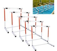 Haies d'entraînement réglables pour exercices de vitesse et d'agilité, idéales pour le saut athlétique en intérieur et en extérieur