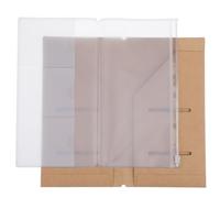 HaiFafafaing Dossier et pochette en PVC à fermeture éclair - Inserts de journal pour carnet de voyage de taille standard - Lot d'accessoires d'organisation personnelle