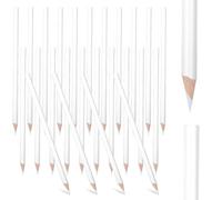 HaiFafafaing Lot de 24 crayons blancs de 18 cm pour croquis d'artistes - Pour dessin, croquis, ombrage et mélange