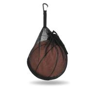 HaiFafafaing Sac de rangement en maille unique avec poche à fermeture éclair - Sac de rangement portable avec cordon de serrage - Clip de suspension - Convient à tous les types de basket-ball