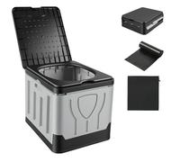 HAIGE Toilettes portables pour adultes | Pot pliable compact pour le camping, les voyages et les urgences | Solution d'assainissement fiable en déplacement pour camping-car, camion et randonnée