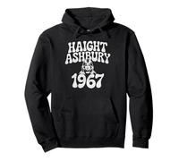 Haight Ashbury 1967 Hippie Rétro Boho Vintage Sweat à Capuche