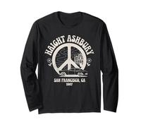 Haight Ashbury 1967 Hippie Vintage San Francisco Rétro Peace Manche Longue