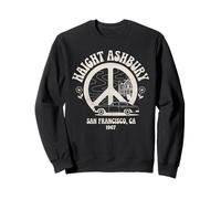 Haight Ashbury 1967 Hippie Vintage San Francisco Rétro Peace Sweatshirt