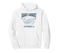 Haight Ashbury 1967 Maisons victoriennes années 60 Hippie rétro Sweat à Capuche