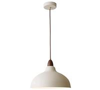 HAIIQU 1 Paquet De Suspensions Blanches avec Ampoule LED Suspension Scandinave Stores De Plafond De Ferme pour Salle À Manger, Salon Hauteur De Suspension Réglable, Lampe en Fer pour La Maison