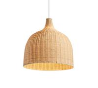 HAIIQU Abat-Jour Bohème Beige, Suspension en Rotin Tressé Complexe, Plafonnier, Éclairage D'ambiance pour Chambre À Coucher, Lustre pour Salon, Cuisine, Café, Salle À Manger
