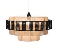 HAIIQU Abat-jour En Corde De Chanvre Tressée À 3 Couches Suspension Bohème Grand Format Pour Îlot De Cuisine Suspension Côtière Pour Îlot De Cuisine, Chambre, Salon, Chambre D'enfant