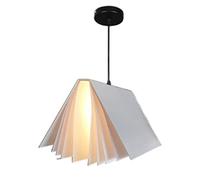 HAIIQU Lampe À Suspension en Forme De Livre Suspension Créative Unique Lumière Industrielle Réglable pour La Salle D'étude De Salle De Classe Bibliothèque Éclairage Décoratif À LED De Couloir