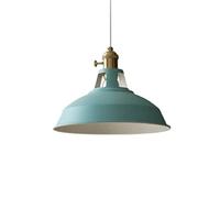 HAIIQU Lampe Suspendue De Ferme Vintage De Cuisine, Suspension Industrielle Jaune 1 Lumière Suspension De Plafond Suspendue pour Restaurant Suspension/Lampe De Table Nordique Unique Macaron