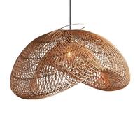 HAIIQU Suspension Design Nid D'oiseau Éclairage Suspendu Rustique Intérieur/extérieur Pour Plafond Lampe De Plafond Pour Salon Lustres Rétro En Rotin Pour Salle À Manger