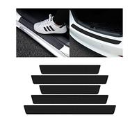 HAIJIEPS 5 De Voiture Barres De Seuil De Porte pour Dacia Sandero Stepway 3.GEN 2.Gen 2012-2021 2022 2023 2024 2025,Carbone Fibre Film Protecteur de Seuil Porte de Voiture Protection Seuil Porte