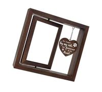 Haiki Cadre photo commémoratif pour animal domestique pour photo de 10 x 15 cm avec cadre photo rotatif pour décoration de table d'intérieur