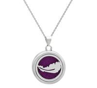 Haiki Collier diffuseur de parfum Arbre de vie en acier inoxydable Médaillon Pendentif Chaîne de cou Accessoire pour les amateurs de mode