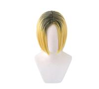 Haikiyu Perruque courte pour cosplay Motif anime Haikyuu Noir
