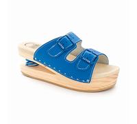 Haikon Hada 2101/A Sandales pour femme couleur bleue. Semelle à ressort. Luver, bleu, 36 EU