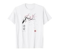 Haiku 5-7-5 Poésie Japonaise Cerisier Fleur Sakura Art T-Shirt