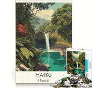 Haiku Maui Puzzle 1000 pièces | Collection d'artistes pour la décoration murale Beaux-Arts convenant à la décoration de bureau 26x38cm
