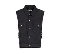 Haikure - Ryder Satin Bull Vest - Homme - Vestes - Noir - Taille: S