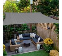 HAIKUS Voile d'ombrage Carré 5x5 m, Toile Ombrage HDPE Respirant (185g/㎡), Filet dombrage 5m avec Protection UV pour Patio Jardin Terrasse Camping Extérieur, Gris Graphite 5x5m