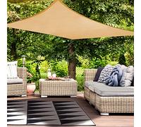 HAIKUS Voile d'ombrage Imperméable Rectangulaire 2x3m, Toile PES Résistant à l'eau, Filet Rectangle 3x2m, Résistant 98% Protection Rayons UV pour Patio Terrasse Extérieur, Sable 2x3