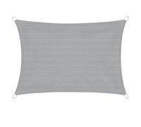 HAIKUS Voile d'ombrage Imperméable Rectangulaire 4x6m, Toile Ombrage PES Résistant à l'eau, Filet dombrage Rectangle 6x4m, Résistant 98% Protection Rayons UV pour Patio Extérieur, Gris Clair 4x6