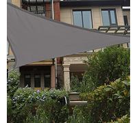 HAIKUS Voile d'ombrage Imperméable Triangulaire 3x3x3m, Toile Ombrage PES Résistant à l'eau, Filet dombrage Triangle 3m Résistant 98% Protection Rayons UV pour Patio Extérieur, Gris Graphite 3x3x3