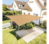 HAIKUS Voile d'ombrage Rectangulaire 3x4 m, Toile Ombrage HDPE Respirant (185g/㎡), Filet dombrage Rectangle 4x3 m avec Protection UV pour Patio Jardin Terrasse Extérieur, Sable