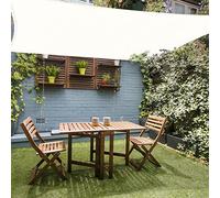 HAIKUS Voile d'ombrage Rectangulaire 3x6 m, Toile Ombrage HDPE Respirant (185g/㎡), Filet dombrage Rectangle 6x3 m avec Protection UV pour Patio Jardin Terrasse Extérieur, Blanc