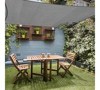 HAIKUS Voile d'ombrage Rectangulaire 4x5 m, Toile Ombrage HDPE Respirant (185g/㎡), Filet dombrage Rectangle 5x4 m avec Protection UV pour Patio Jardin Terrasse Extérieur, Gris