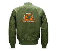 Haiky-uu!! Blouson Homme Baseball Zippée, Veste Homme en Molleton avec Poches, Jacket Chaud Épaissir pour Automne Hiver, Épaissir(Green,S)