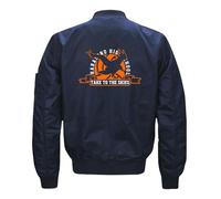 Haiky-uu!! Blouson Homme Baseball Zippée, Veste Homme en Molleton avec Poches, Jacket Chaud Épaissir pour Automne Hiver, Épaissir(Blue,XL)