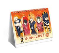 Haikyu Calendrier de table 2026-2027 Haikyu - Calendrier de table 2026 à 2027 - Figurines d'anime - Belle illustration - Multicolore