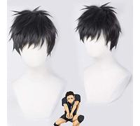 Haikyuu !! Hajime Iwaizumi Cosplay perruque Sawamura Daichi court noir droit résistant à la chaleur cheveux Cosplay Costume perruques