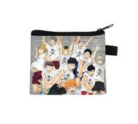 Haikyuu Porte-monnaie pour enfants Shoyo Hinata Sac à langer Petit sac à main imprimé dessin animé Pochette à monnaie avec fermeture éclair Design Tobio Kageyama Portefeuilles Sacs Cadeaux, Type 27,