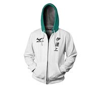 Haikyuu Sweat à capuche Anime Hinata Shoyo/Kozume Kenma/Yu Nishinoya Cosplay Hoodies Costume Manches Longues Weatshirts à capuche, type 2, XXL