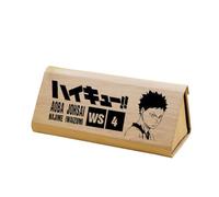 Haikyuu - Trousse à crayons Hinata Shoyo Tobio Kageyama Anime à double usage - Trousse à crayons triangulaire pour enfants, fournitures scolaires, trousse de rangement pour étudiants, garçons, filles,