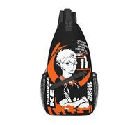 Haikyuu Tsukishima Kei Anime Petit Sac À Bandoulière Poitrine Bandoulière Sac À Dos Sports De Plein Air Sacs À Dos Volley-Ball Manga