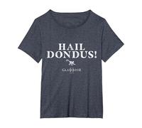 Hail Dondus! Blanc T-Shirt, Femme Grandes Tailles, Bleu Chiné, 1X