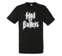 Hail of Bullets Logo Black Mens T-Shirt Men Tee Shirt(XX-Large)