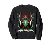 Hail Santa Païen Happy Solstice Anti Christmas Krampus Sweatshirt