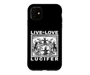 Hail Satan Live Love Lucifer with Dancing Demons Original Coque pour iPhone 11