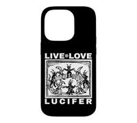 Hail Satan Live Love Lucifer with Dancing Demons Original Coque pour iPhone 14 Pro