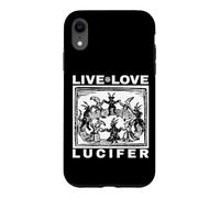 Hail Satan Live Love Lucifer with Dancing Demons Original Coque pour iPhone XR