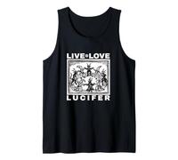 Hail Satan Live Love Lucifer with Dancing Demons Original Débardeur
