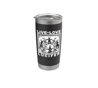 Hail Satan Live Love Lucifer with Dancing Demons Original Gobelet isotherme en acier inoxydable double paroi